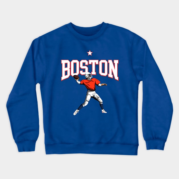 BOSTON Retro Sports Edition Crewneck Sweatshirt by VISUALUV